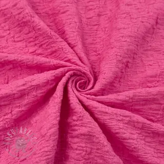 Bombažna tkanina SMOGGED EMBROIDERY fuchsia