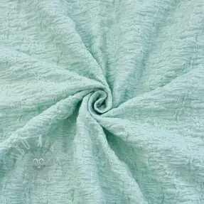 Bombažna tkanina SMOGGED EMBROIDERY mint
