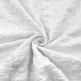 Bombažna tkanina SMOGGED EMBROIDERY white