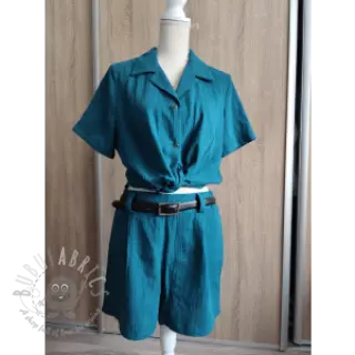 Dvojna gaza/muslin dark cyan