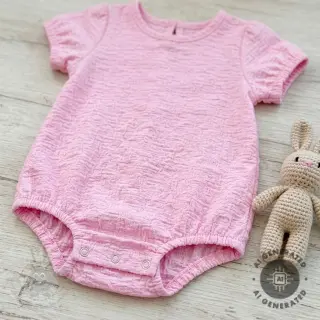 Bombažna tkanina SMOGGED EMBROIDERY light pink