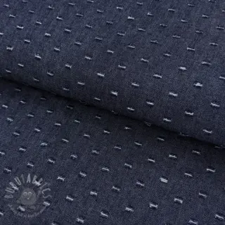 JEANS DENIM 6 OZ Small Holes dark blue