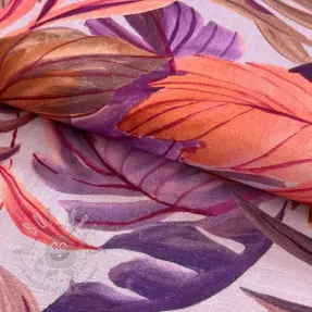 Viskoza z lanom Painted leaves