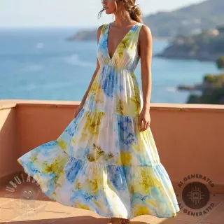 Viskoza SATIN Blurricio design B
