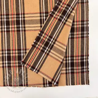 Dekorativno blago Ecossais beige coffee