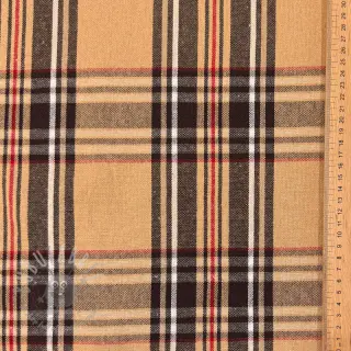 Dekorativno blago Ecossais beige coffee