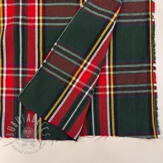 Dekorativno blago Ecossais vert rouge