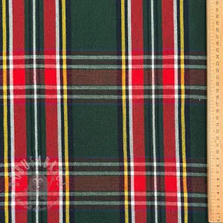 Dekorativno blago Ecossais vert rouge