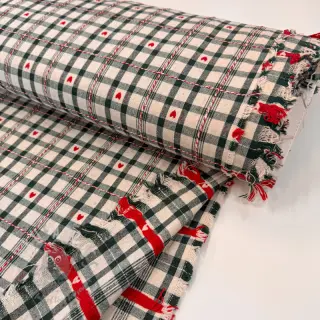 Dekorativno blago jacquard Villars ecru vert