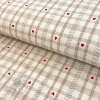 Dekorativno blago jacquard Ollon ficelle rouge