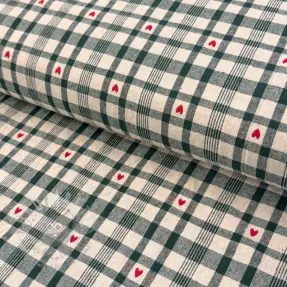 Dekorativno blago jacquard Ollon vert rouge