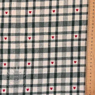 Dekorativno blago jacquard Ollon vert rouge