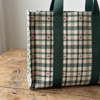 Dekorativno blago jacquard Ollon vert rouge