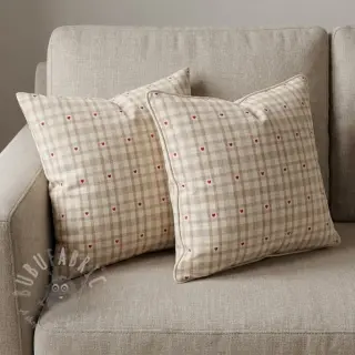 Dekorativno blago jacquard Ollon ficelle rouge