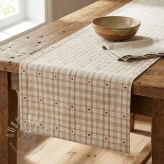 Dekorativno blago jacquard Ollon ficelle rouge
