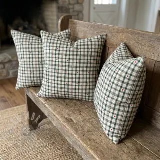 Dekorativno blago jacquard Villars ecru vert