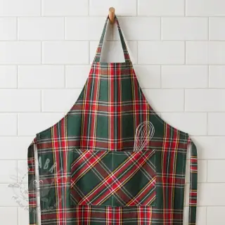 Dekorativno blago Ecossais vert rouge
