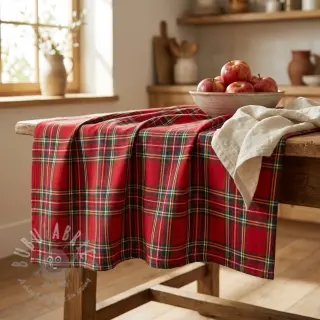 Dekorativno blago Ecossais rouge vert