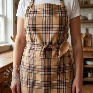 Dekorativno blago Ecossais beige coffee