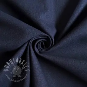 Bombažna tkanina z lanom PREMIUM dark blue