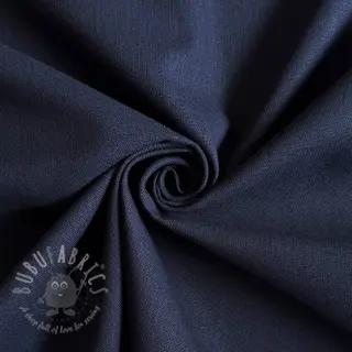 Bombažna tkanina z lanom PREMIUM dark blue