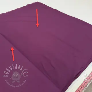 Bombažna tkanina z viskozo aubergine 2nd class