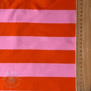 Kosmatena prevešanka SOFT Stripes orange