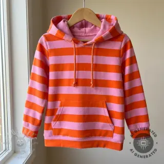 Kosmatena prevešanka SOFT Stripes orange