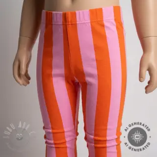Kosmatena prevešanka SOFT Stripes orange