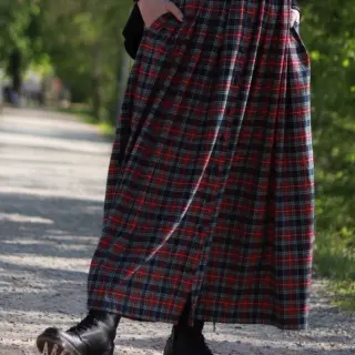 Bombažna tkanina LIGHT FLANNEL Check design C