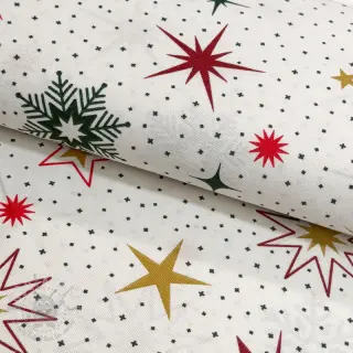 Dekorativno blago premium Magic star red gold