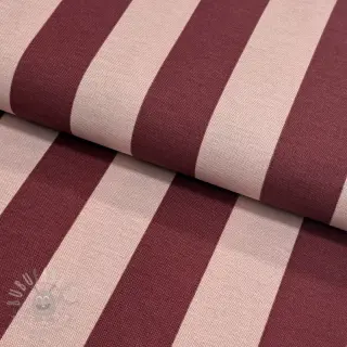 Dekorativno blago premium Joyful basic stripe wine