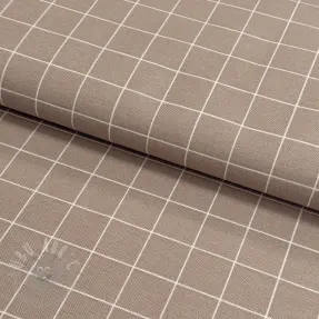Dekorativno blago premium Perfect grid lines taupe