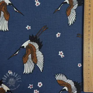 Dekorativno blago premium Crane blossom sky