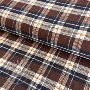 Bombažna tkanina FLANEL YARN DYED BRUSHED CHECK design G
