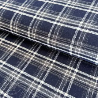 Bombažna tkanina FLANEL YARN DYED BRUSHED CHECK design D