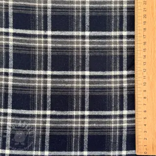 Bombažna tkanina FLANEL YARN DYED BRUSHED CHECK design D
