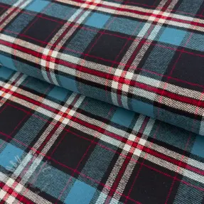 Bombažna tkanina FLANEL YARN DYED BRUSHED CHECK design H