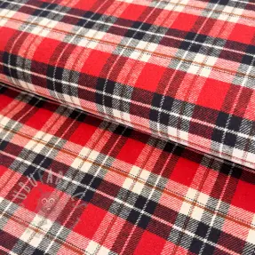 Bombažna tkanina FLANEL YARN DYED BRUSHED CHECK design I