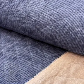 Žamet QUILT navy