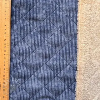 Žamet QUILT navy