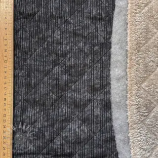 Žamet QUILT black