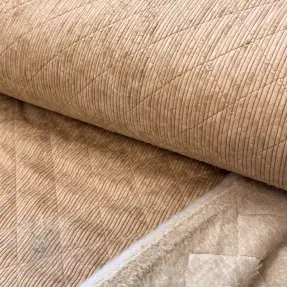 Žamet QUILT taupe