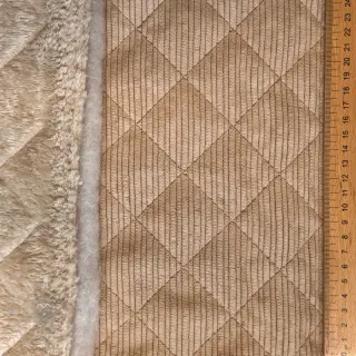 Žamet QUILT taupe