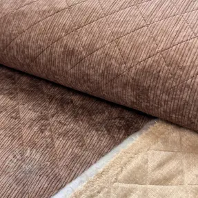 Žamet QUILT brown