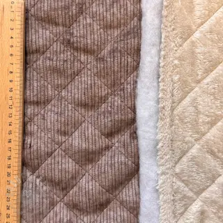 Žamet QUILT brown