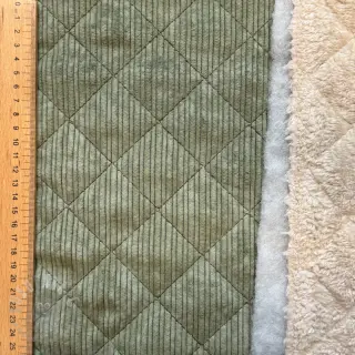Žamet QUILT khaki