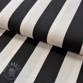Dekorativno blago premium Joyful basic stripe black