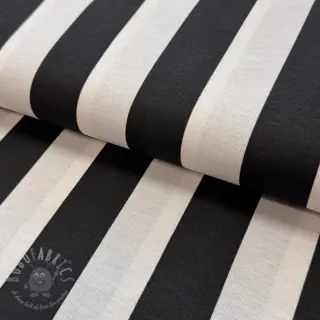 Dekorativno blago premium Joyful basic stripe black