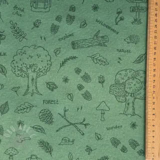 Dekorativno blago premium Wander woods doodle